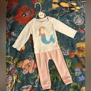 Mud Pie Mermaid Tunic & Capri Set Size 6-9 Months